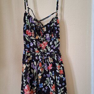 Lulu's Small, floral, backless, mini dress.